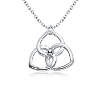 Triangle Shaped Silver Necklace SPE-3522